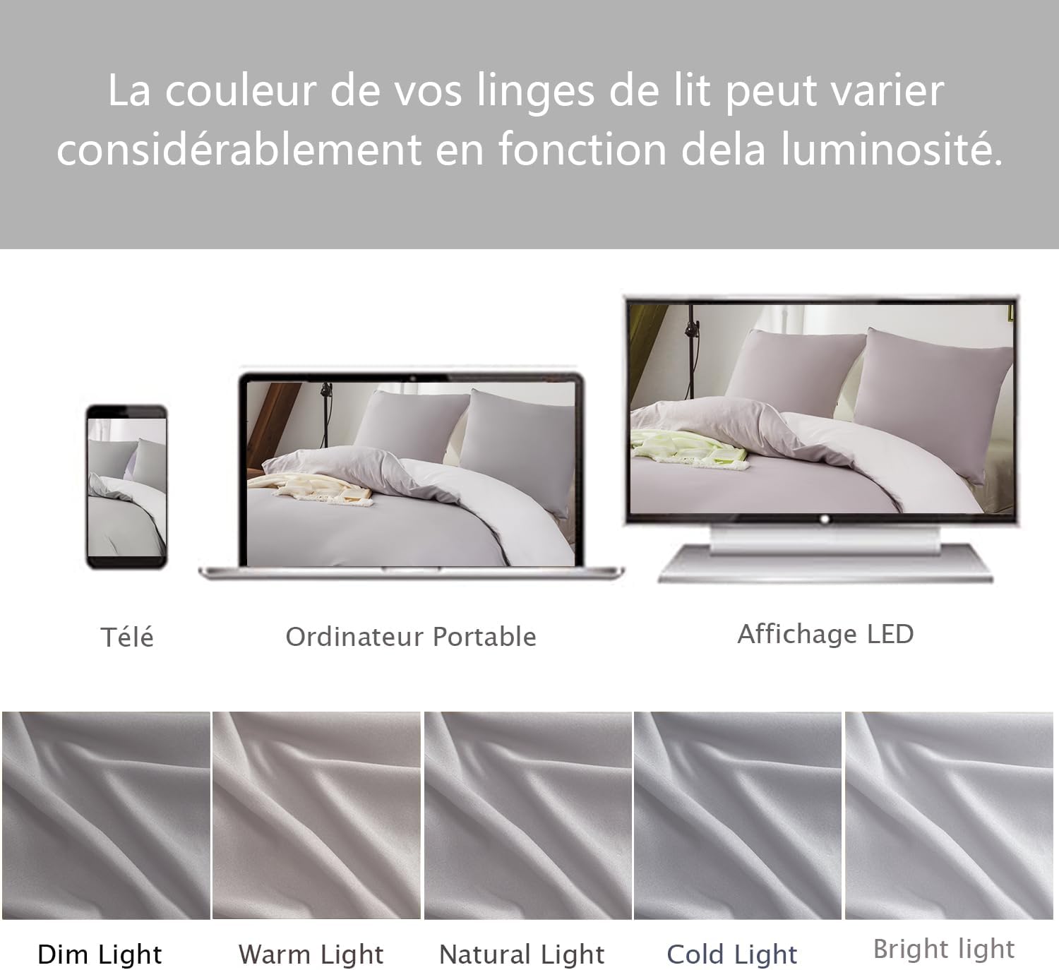 AYSW Reversible Duvet Cover 140x190/200 cm Washed Cotton Grey Pillowcase 65x65x1 cm Bedding Set Natural Wrinkled Look Two-tone for 1 Person Zipper Duvet Cover Sets 8