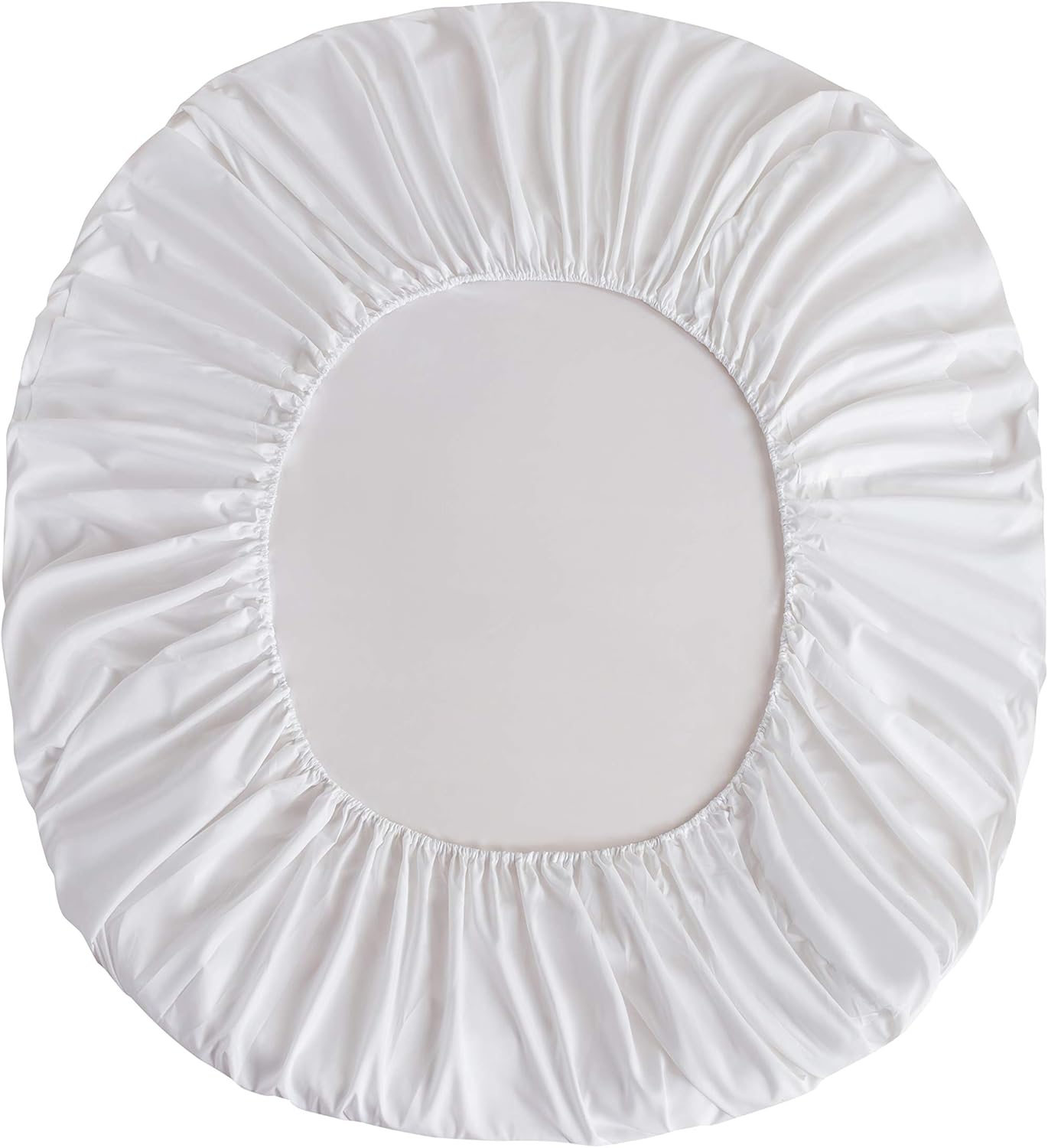 AYSW Fitted Sheet 160x200cm with 30cm Pocket White Fitted Sheet 100 GSM in High Quality Microfiber 100% Polyester Soft, Resistant, Wrinkle-Resistant 4