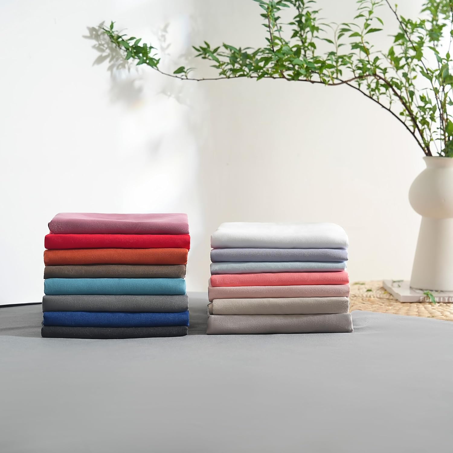 Set of 2- Pillowcases Grey 50x70cm Pillowcase with A Zipper in Microfiber 5