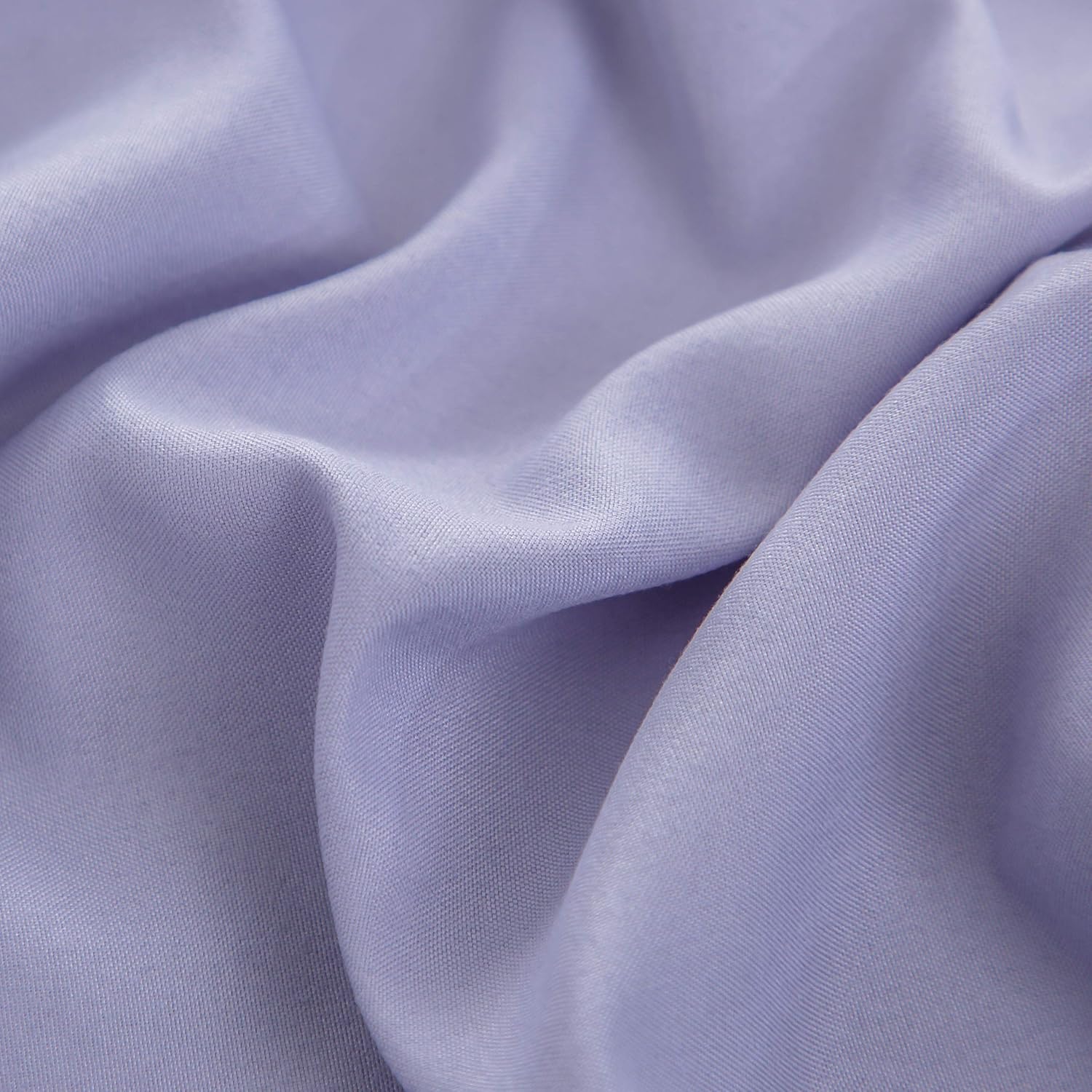 AYSW Duvet Cover 220x240cm+2 Pillowcases 65x65cm Light Purple Adult Bedding Set 2 Person 100 Thread/cm² in Microfiber with Zipper 3