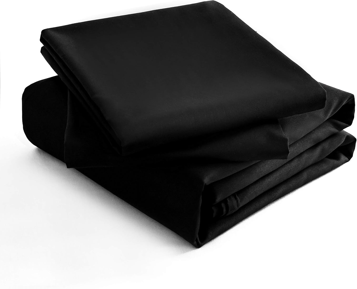 Cotton Bedding 155x220 cm Black 1 duvet cover with 1 pillowcase 80x80 cm 7