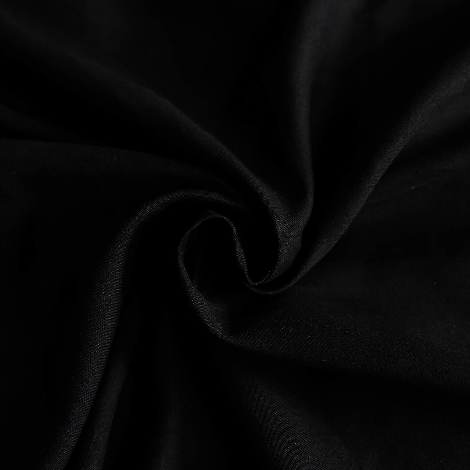 Bed linen brushed Microfiber 1 duvet cover 200x200cm + 2 pillowcase 80x80cm with zipper Black 7