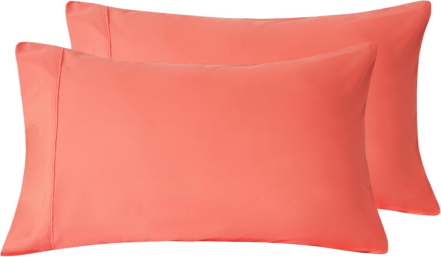 AYSW Pillowcases Queen Size Set of 2 Pack with Envelope Closure Premium Soft and Cozy Brushed Microfiber Coral Pillow Case 20x30 inches Wrinkle Fade Resistant Easy Care Stable Holiday Decor 3