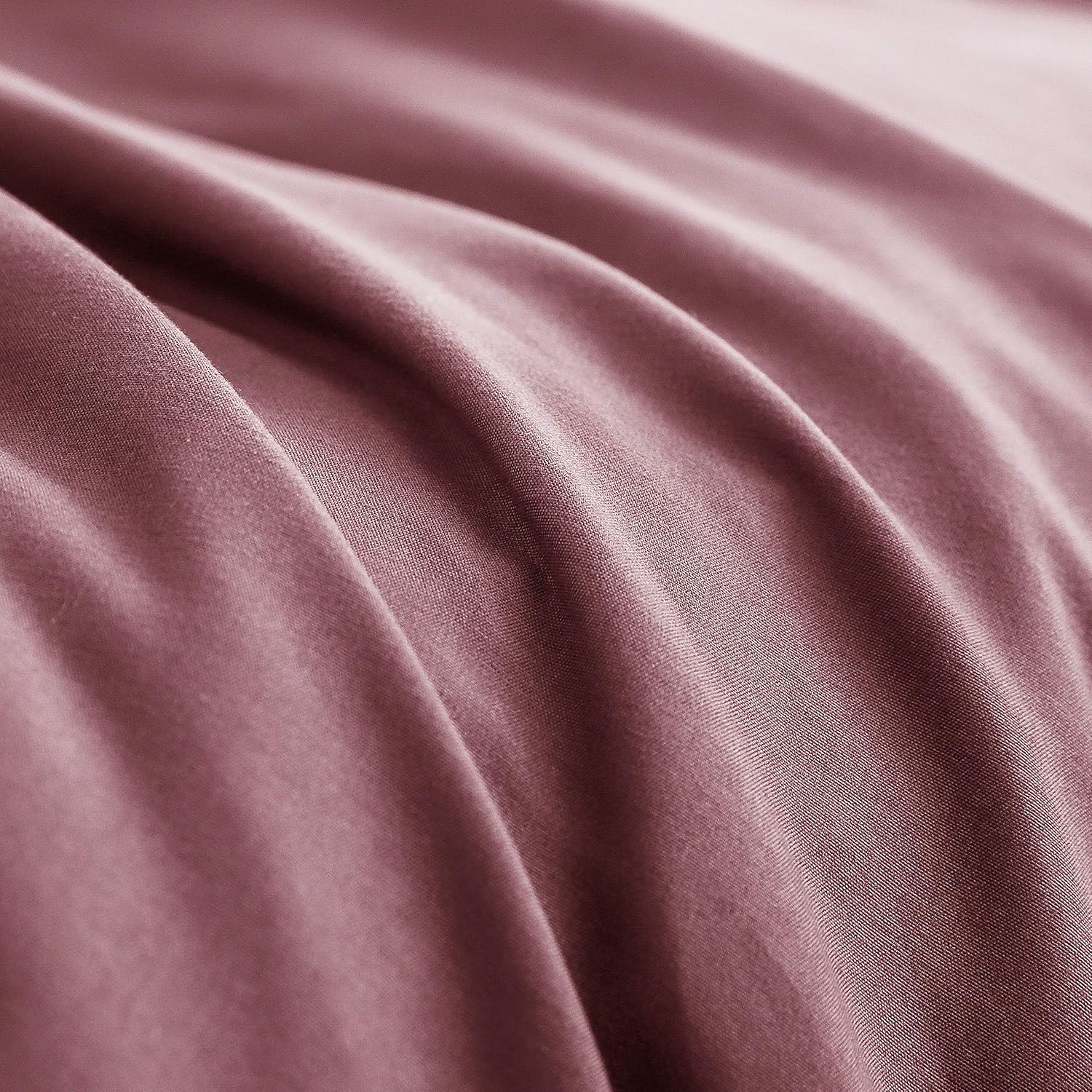 Parure de lit brossée Microfaser 1 housse de couette 200x200cm + 2 taies d'oreiller 80x80cm avec fermeture éclair Rose ancien/Khaki 5