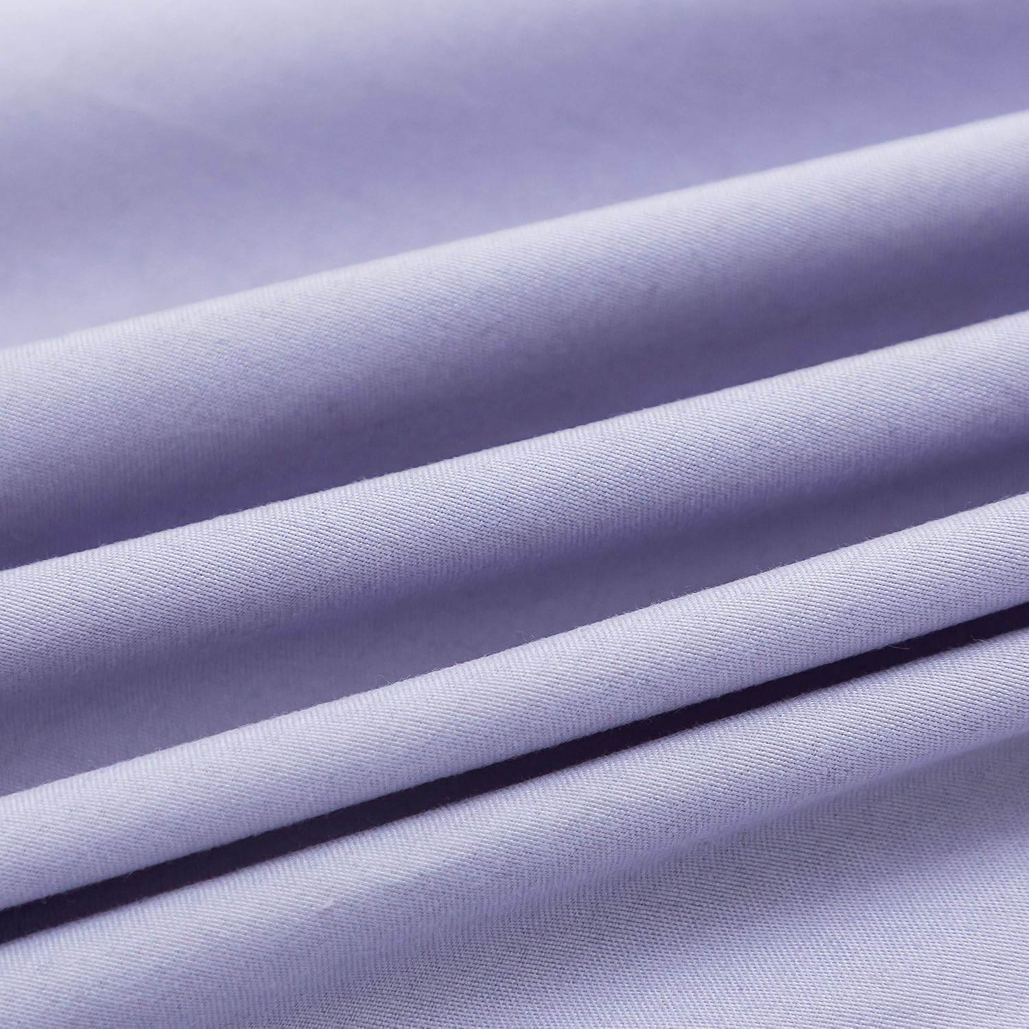 AYSW Fitted Sheet 180x200cm with 30cm Pocket Light Purple Fitted Sheet 100 GSM in High Quality Microfiber 100% Polyester Soft, Resistant, Wrinkle-Resistant 4