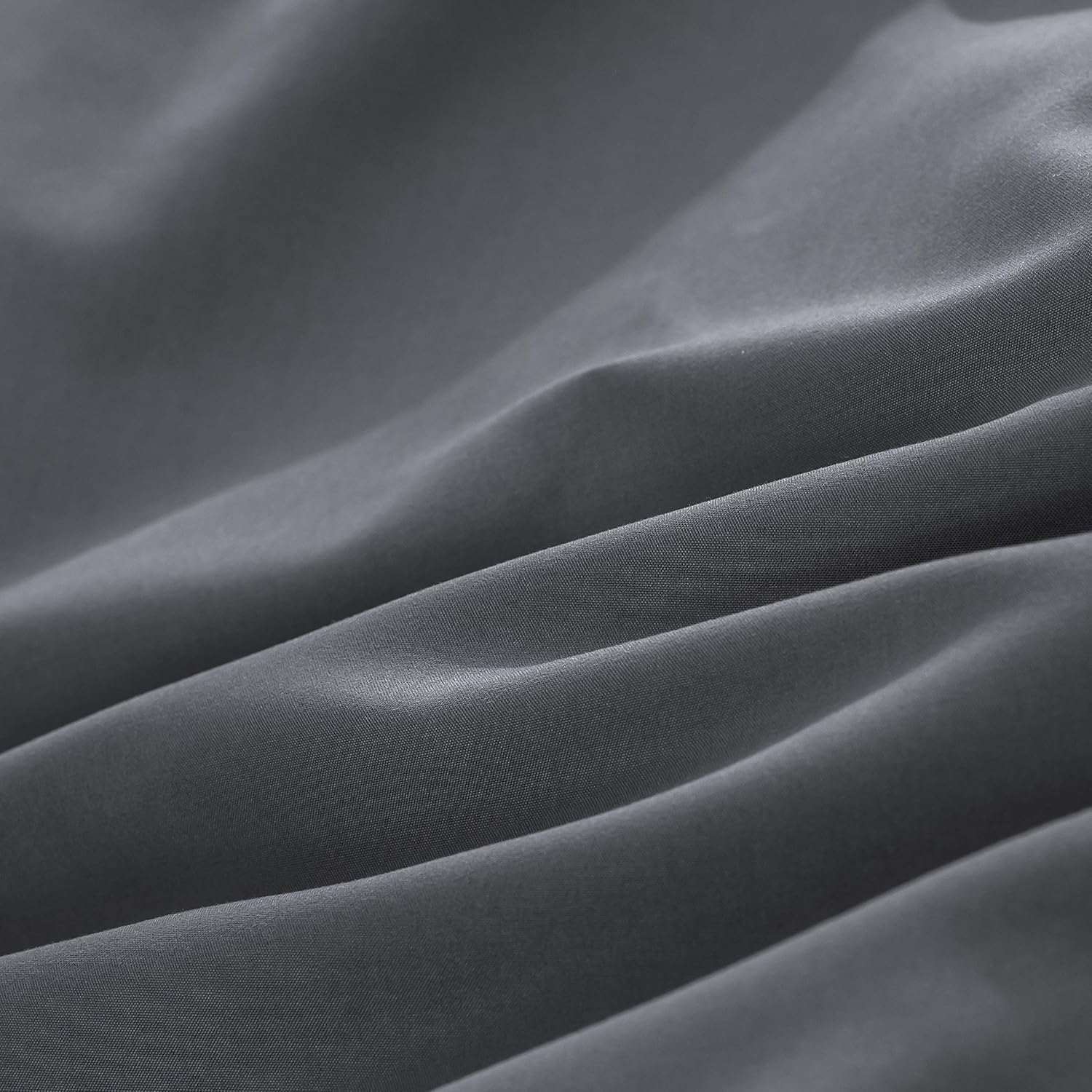 Duvet Cover 220x240cm + Pillowcases 65x65x2 cm Grey 120 Threads/cm² Bedding Set with Zipper for 2 Persons 7