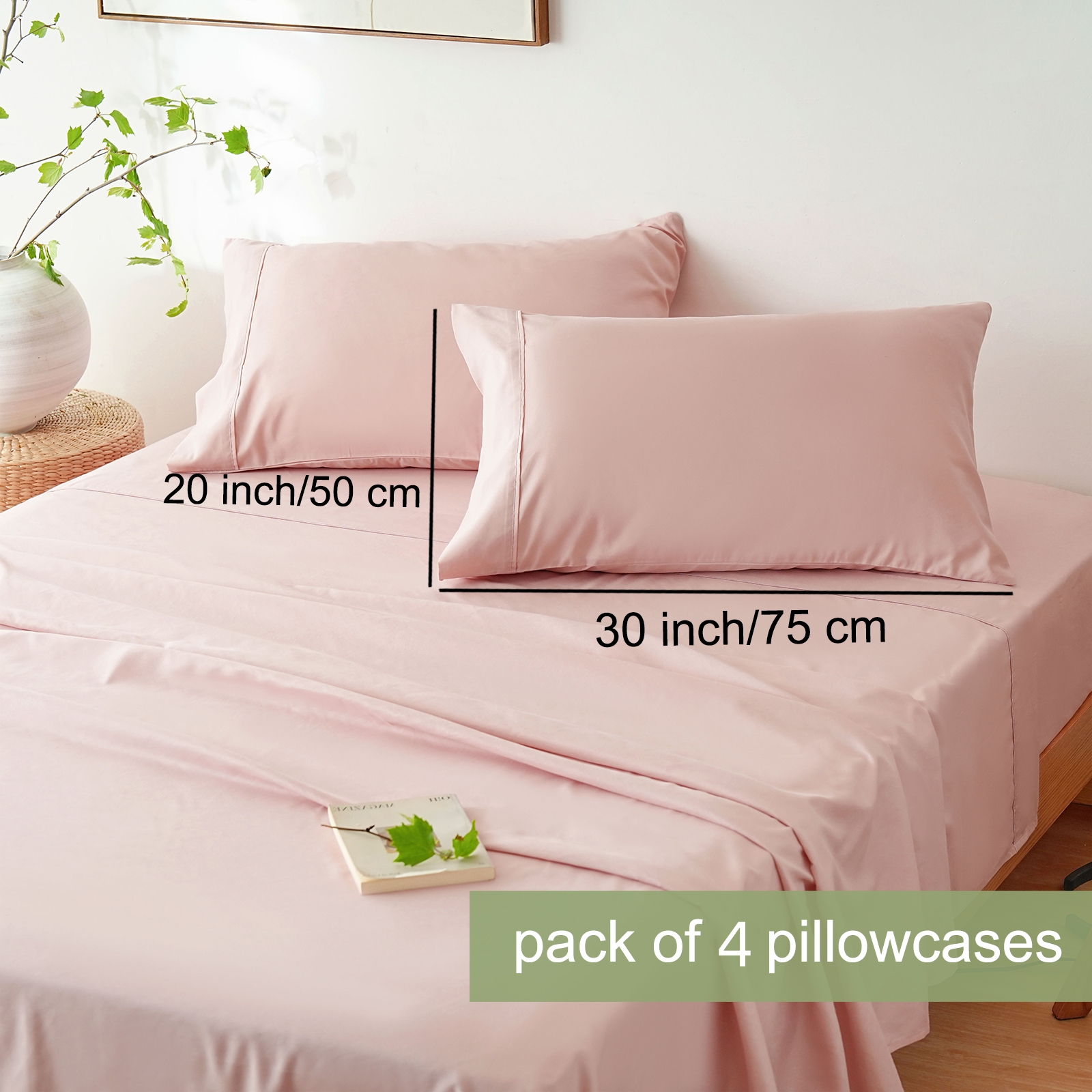 AYSW Bed Sheet Set 3/4/6 Pieces Double Brushed Microfiber 1800 - Breathable All Season Luxury Soft Bedding - Twin/Full/Queen/King/Cal King Various Colors 2