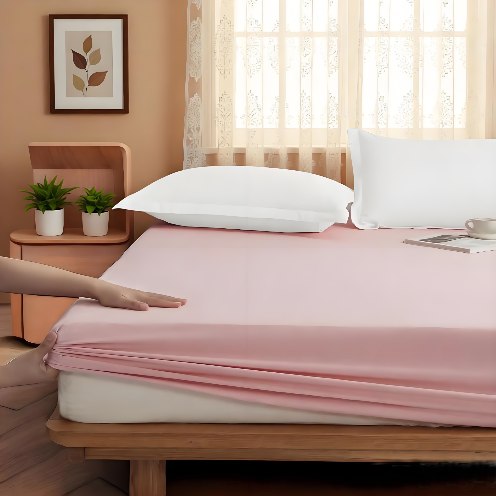 AYSW Bed Sheet Set 3/4/6 Pieces Double Brushed Microfiber 1800 - Breathable All Season Luxury Soft Bedding - Twin/Full/Queen/King/Cal King Various Colors 4