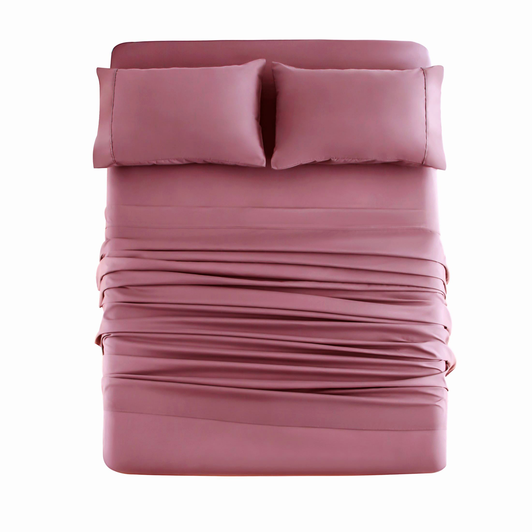 AYSW Bed Sheet Set 3/4/6 Pieces Double Brushed Microfiber 1800 - Breathable All Season Luxury Soft Bedding - Twin/Full/Queen/King/Cal King Various Colors 5