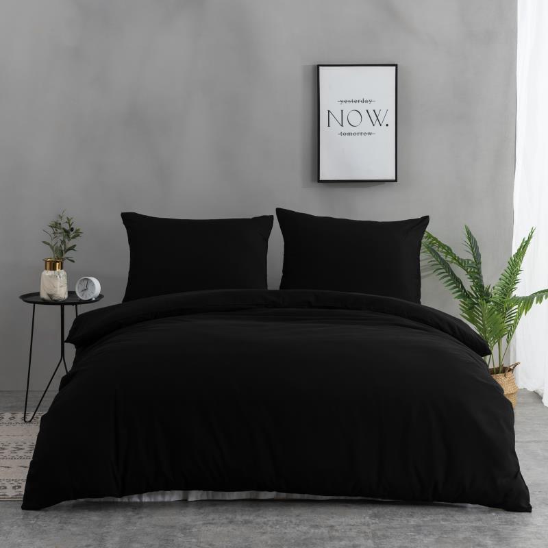 AYSW Parure De Lit 200x200/220x240/240x260 4 Pièces en Microfibre Drap Housse 140x200/160x200/180x200 cm 2 Personne 2 Taie d'oreiller 65x65 Haute Qualité Sets de Housses de Couettes Moderne 2