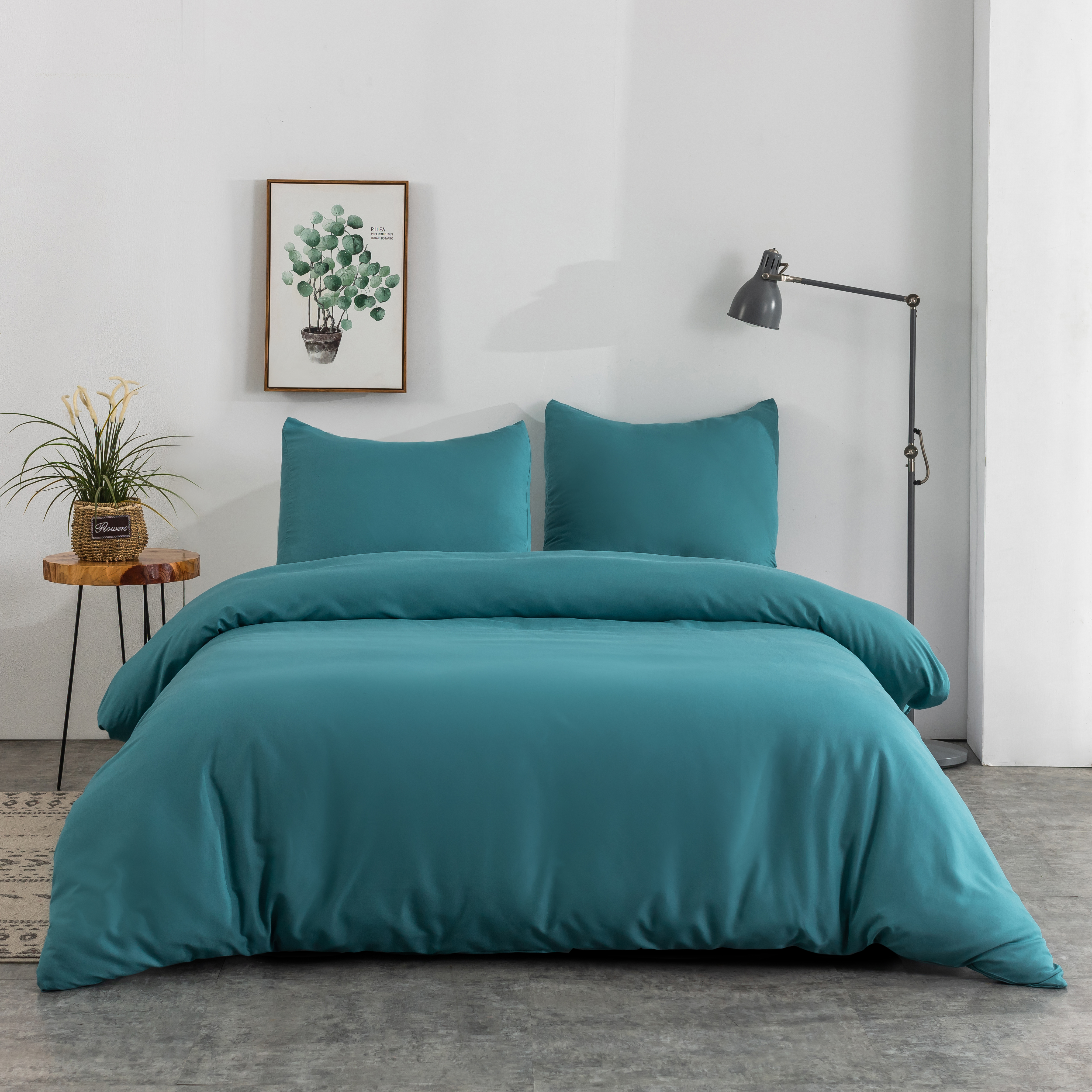 AYSW Sets de Housses de Couettes 200x200/220x240/240x260 cm Double Fermeture Éclair 2 / 3 Pièces Microfibre Brossée 100 Fils/cm² + 2 Taies d'oreiller 65x65 cm Parure de Lit Adulte 1 / 2 Personnes 6
