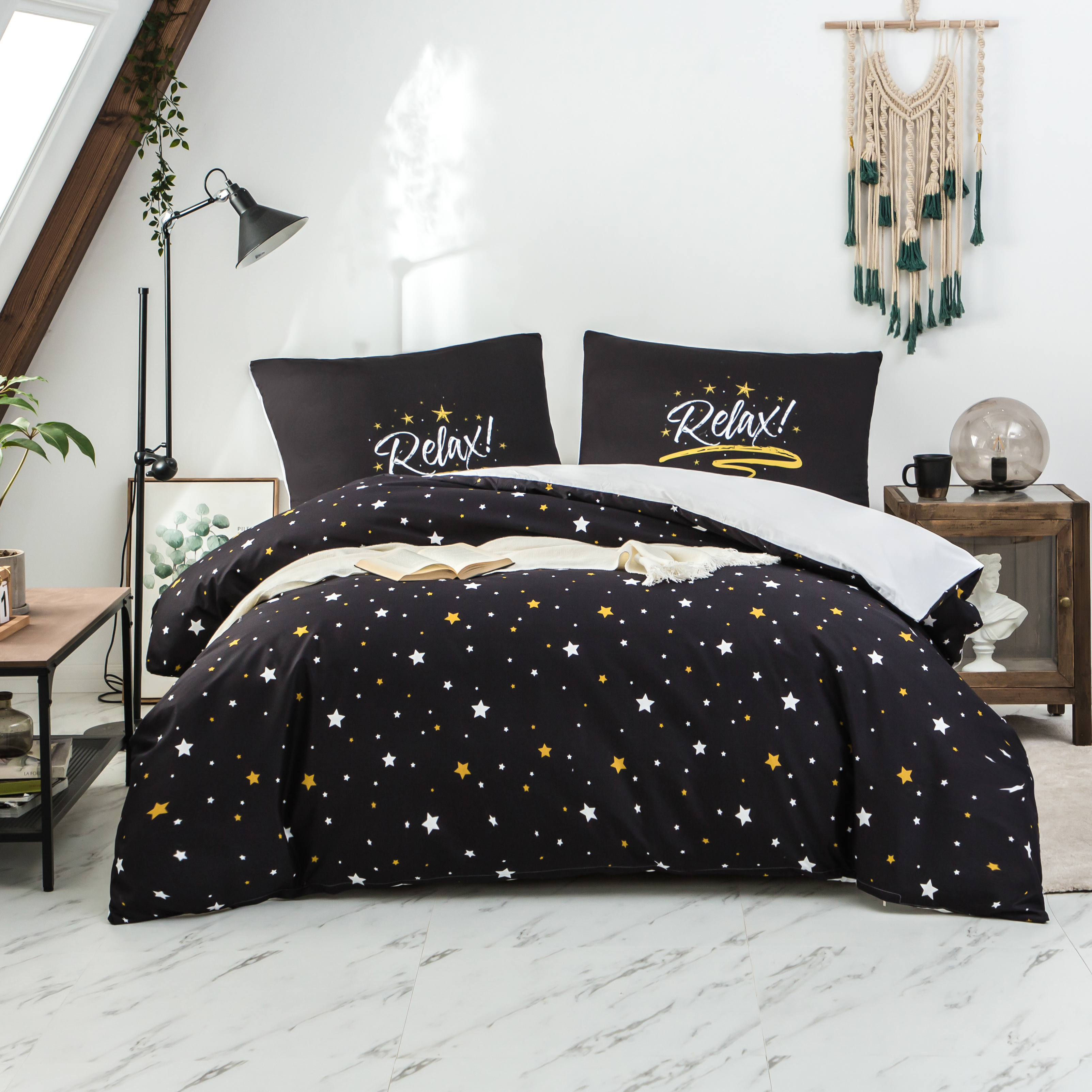 AYSW Sets de Housses de Couettes 140 x 200 / 200 x 200 / 220 x 240 / 240 x 260 cm + Taie d'oreiller 65 x 65 cm Parure de lit Imprimé Rayure Multicolore Motif Ensembles Housse de Couette 2 / 3 Pièces Fermeture Éclair 4