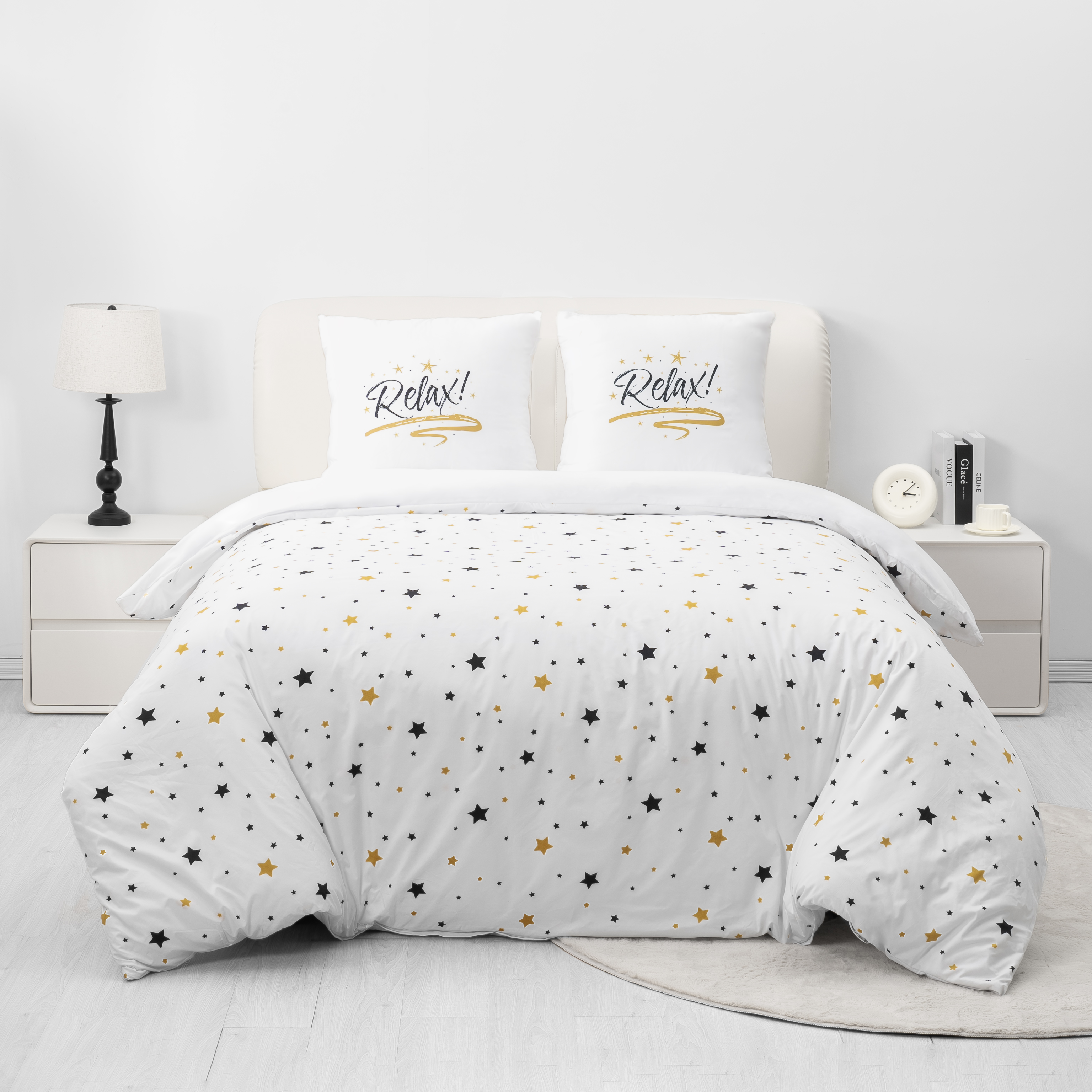 AYSW Parure de lit Imprimé Rayure Sets de Housses de Couettes 140 x 200 / 200 x 200 / 220 x 240 / 240 x 260 cm + Taie d'oreiller 65 x 65 cm Multicolore Motif Ensembles Housse de Couette 2 / 3 Pièces Fermeture Éclair 4